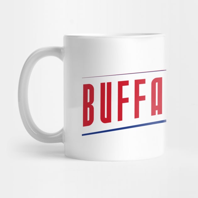 Buffalo Football Team Color by Toogoo